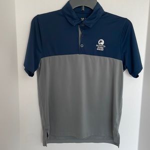 Palmetto Dunes, Hilton Head Under Armour polo dry fit  navy & grey shirt youth L